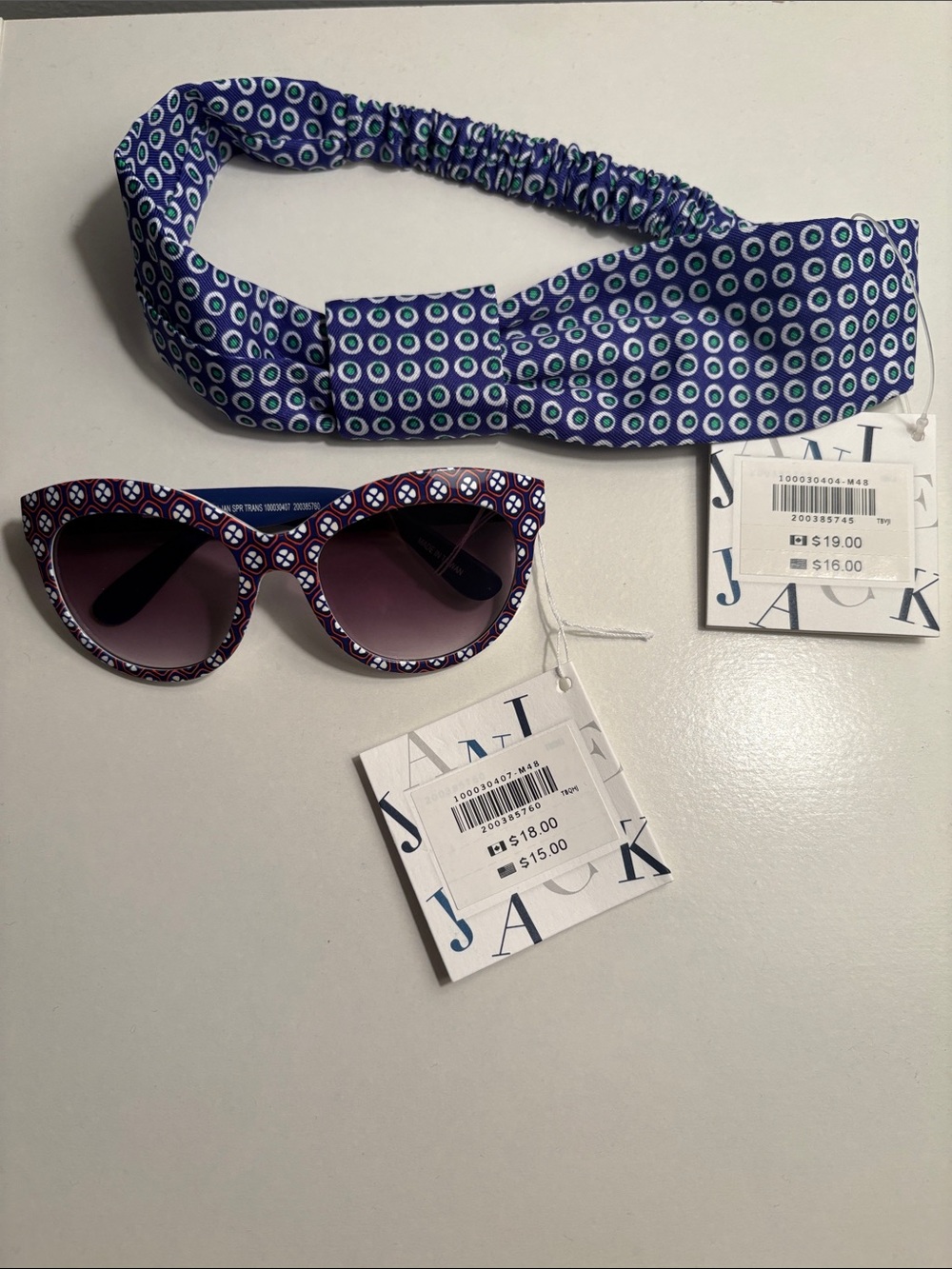 *NWT* Janie & Jack sunglasses and headband